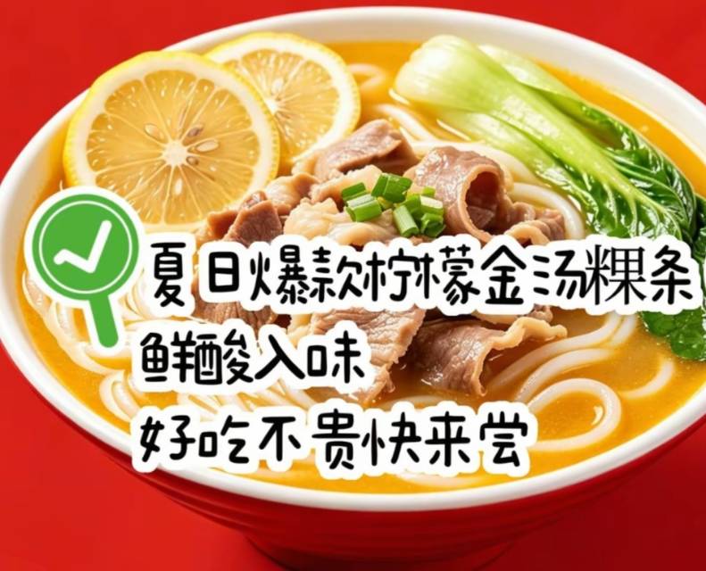 柠檬金汤粿条